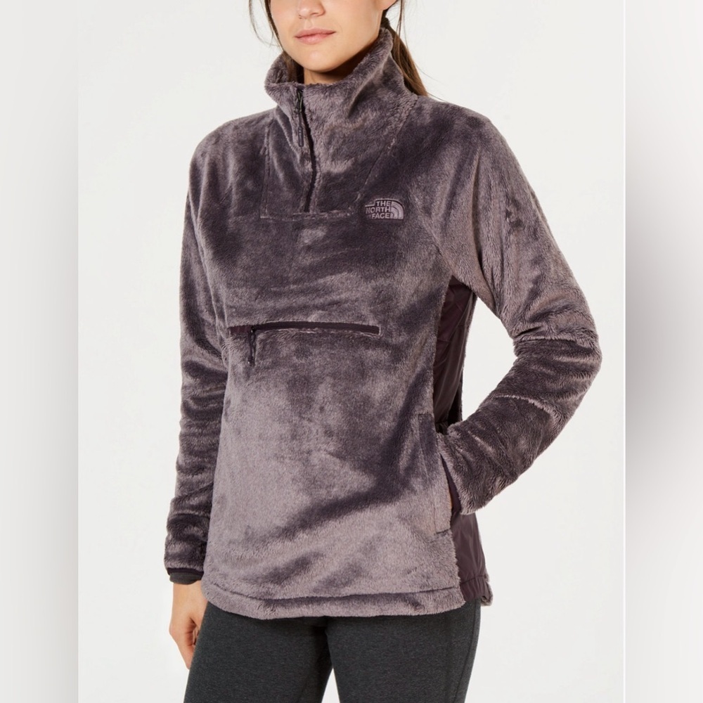 The North Face Women’s Osito Hybrid Fleece Quarter-Zip Jacket Purple